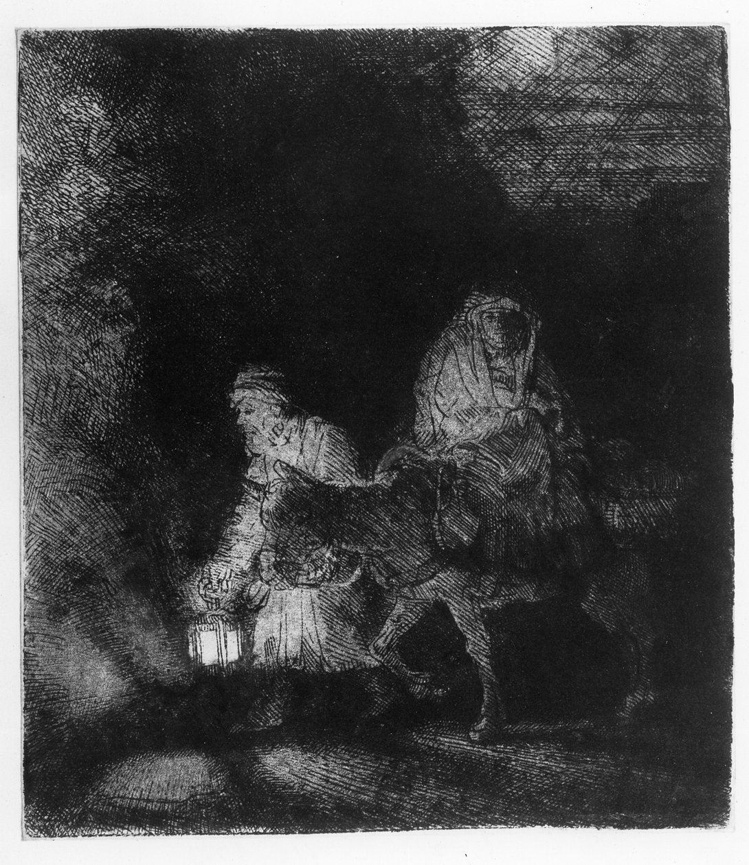 Flugten til Egypten af Rembrandt van Rijn