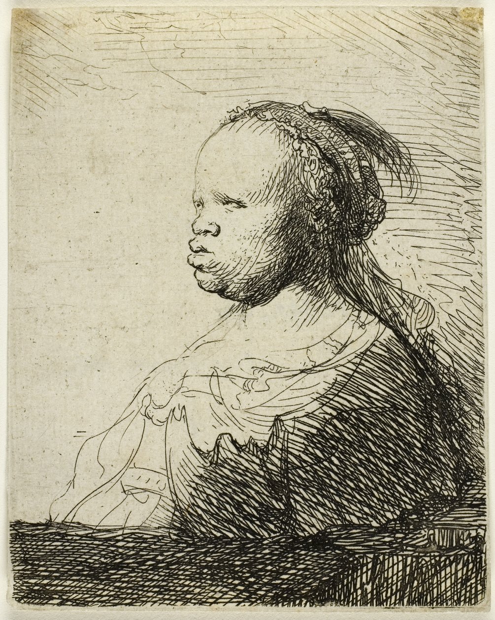 The White Negress, ca. 1630 (radering på papir) af Rembrandt Harmensz. van Rijn