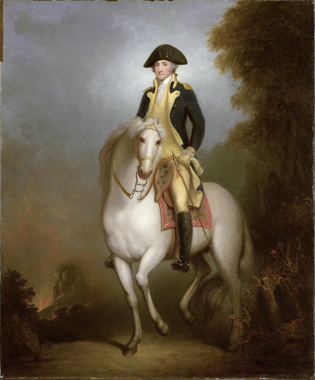 Ridesportræt af George Washington af Rembrandt Peale