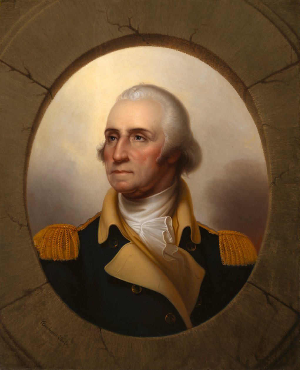 George Washington Koøje type, ca. 1853. af Rembrandt Peale