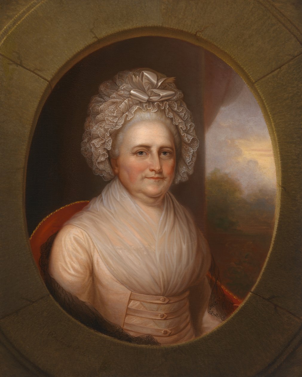 Martha Washington af Rembrandt Peale