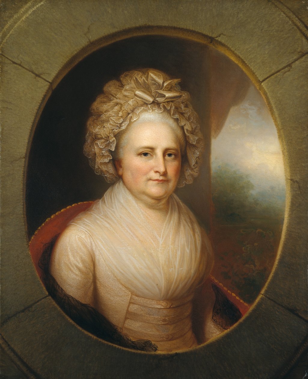 Martha Washington, ca. 1850 af Rembrandt Peale