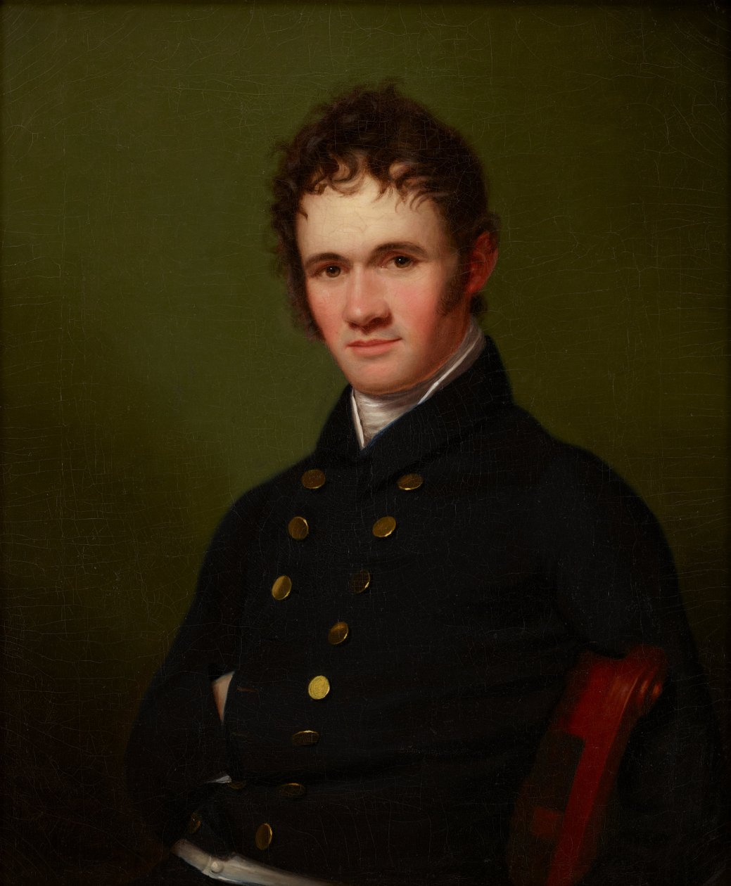 Portræt af kommandør Lewis Warrington af Rembrandt Peale