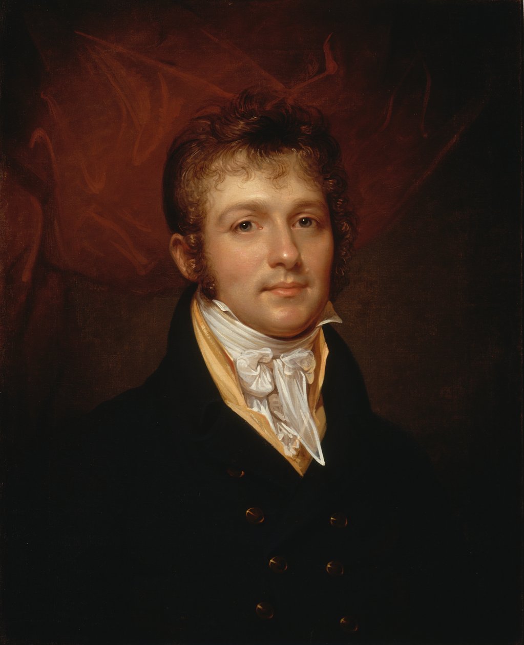 Portræt af Edward Shippen Burd of Philadelphia, ca. 1806-1808. af Rembrandt Peale