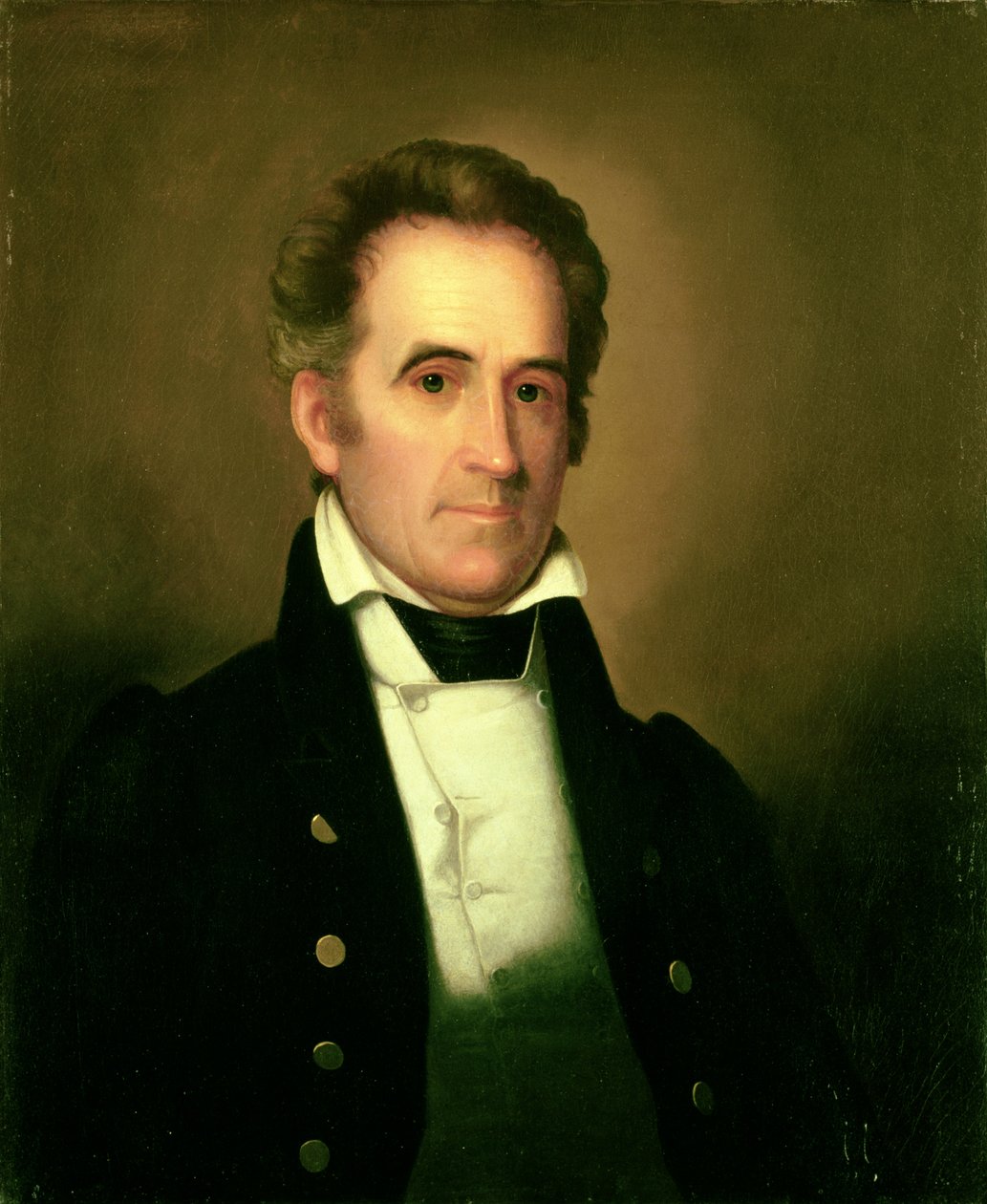 Portræt af Richard Mentor Johnson af Rembrandt Peale