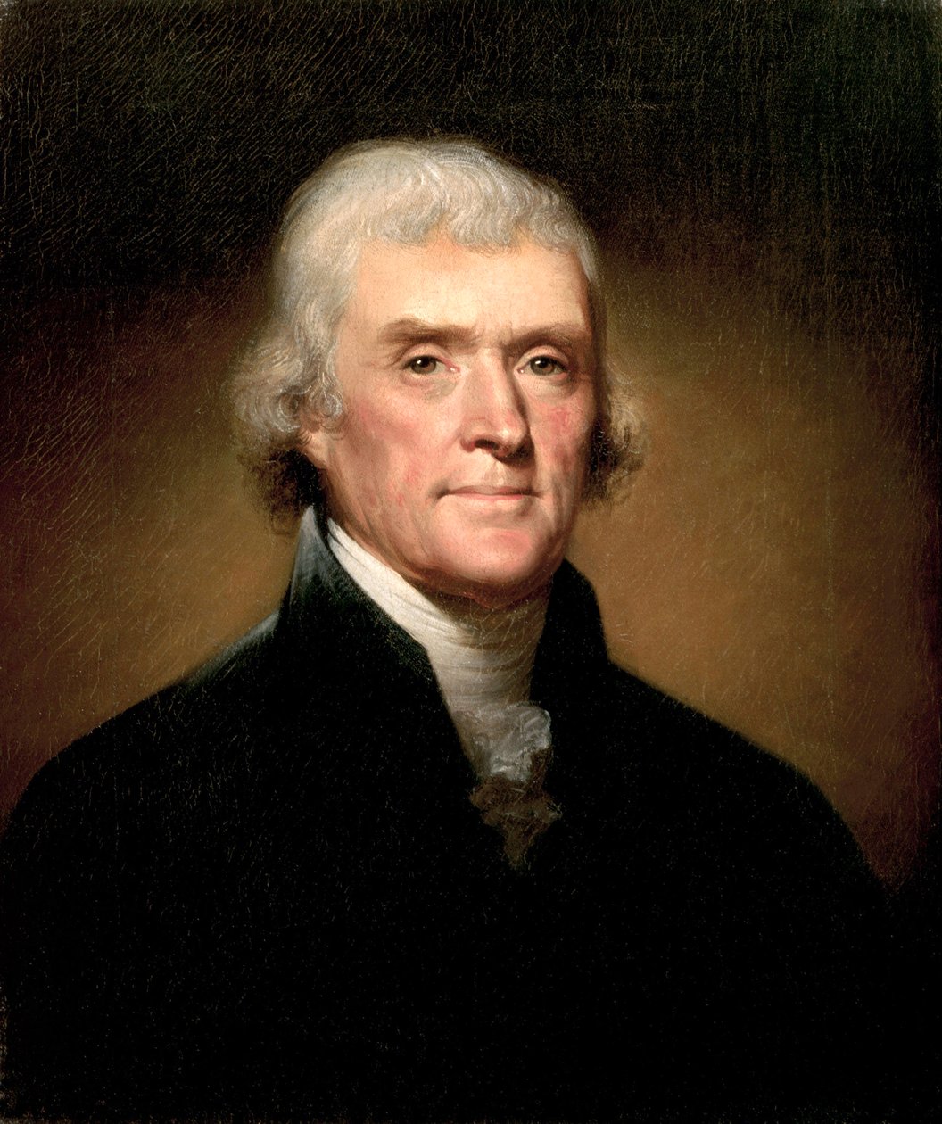 Portræt af Thomas Jefferson af Rembrandt Peale