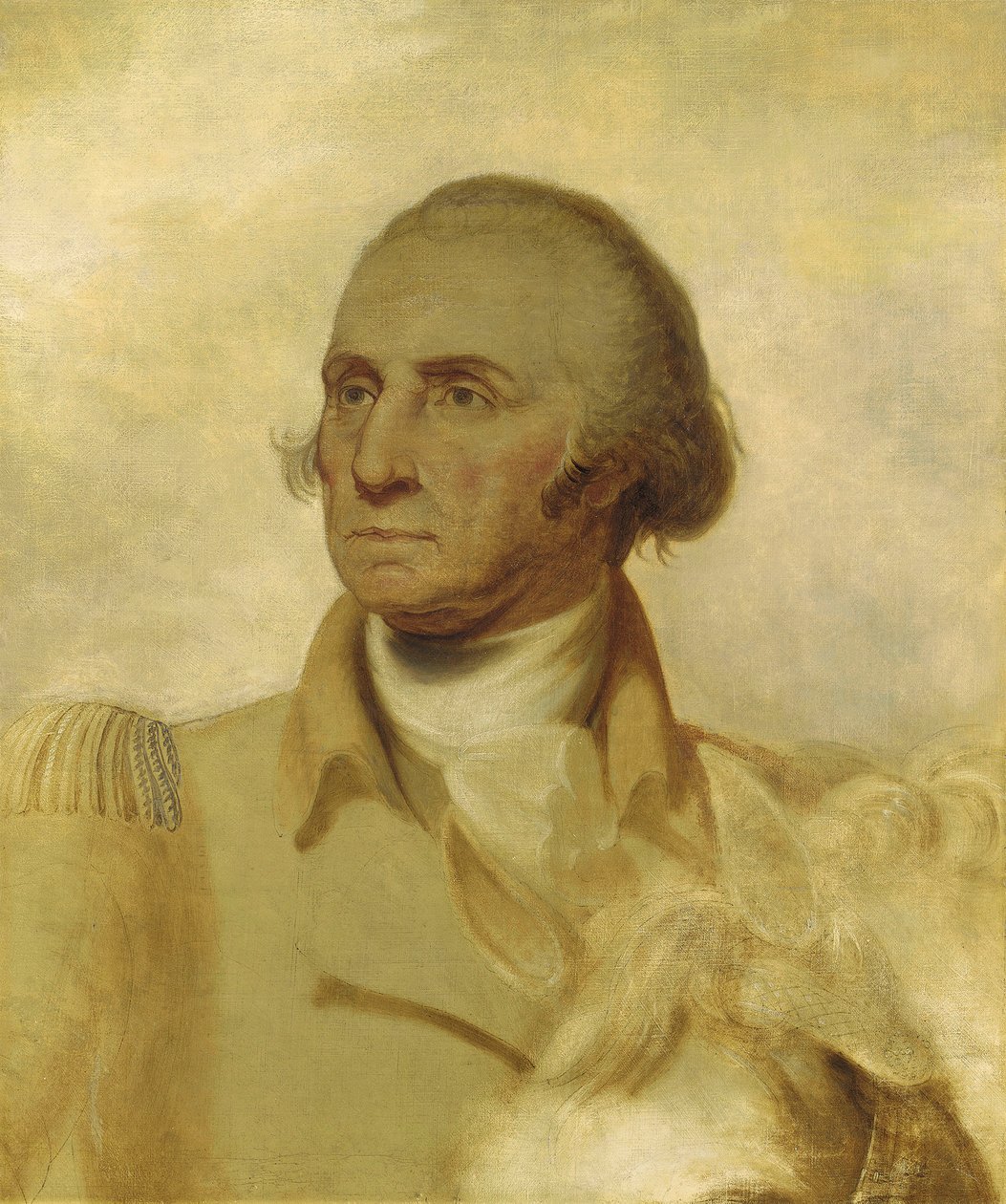 Skitse til et portræt af George Washington af Rembrandt Peale