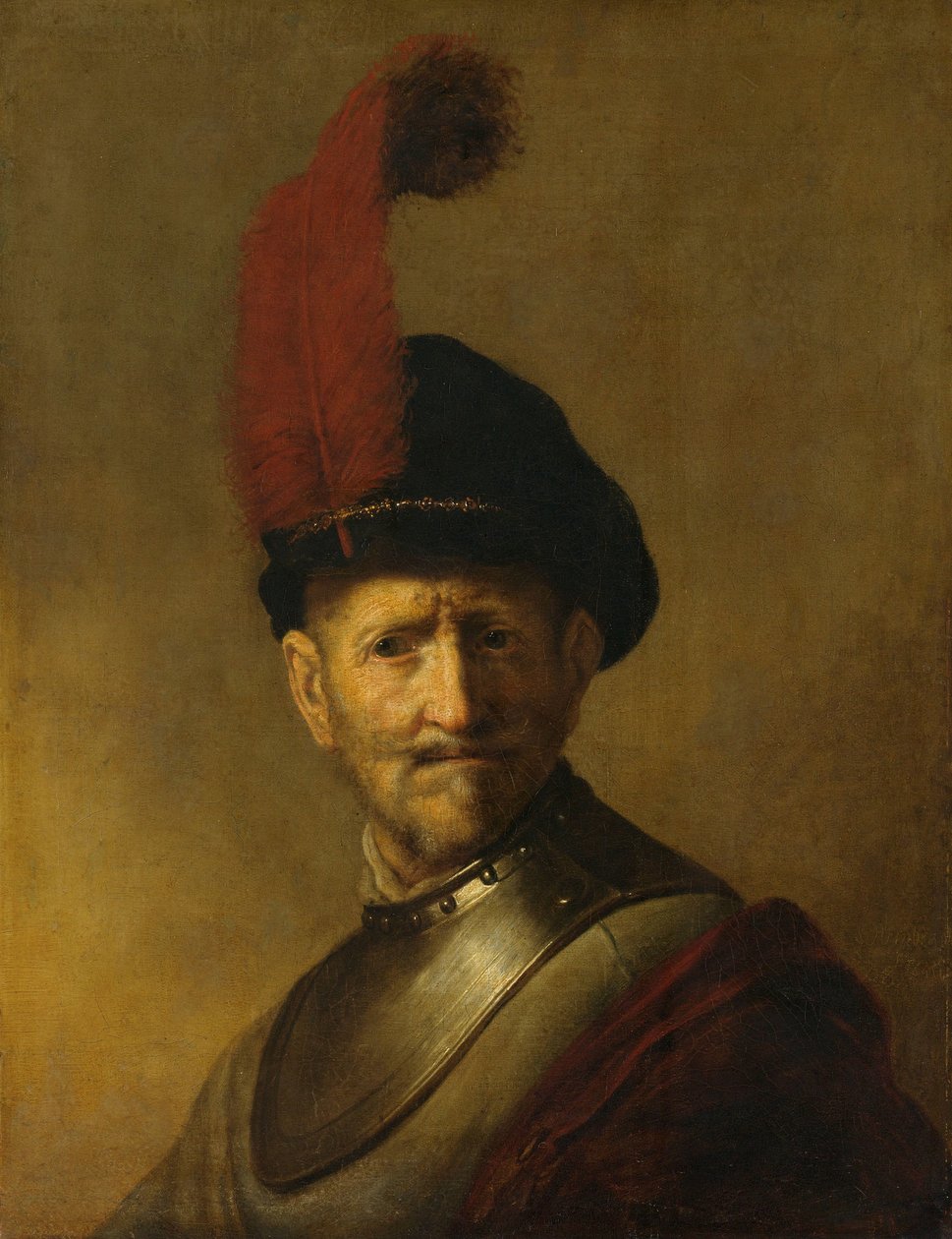 Portræt af en mand, måske Rembrandts far, Harmen Gerritsz van Rijn af Rembrandt van Rijn (copy after)
