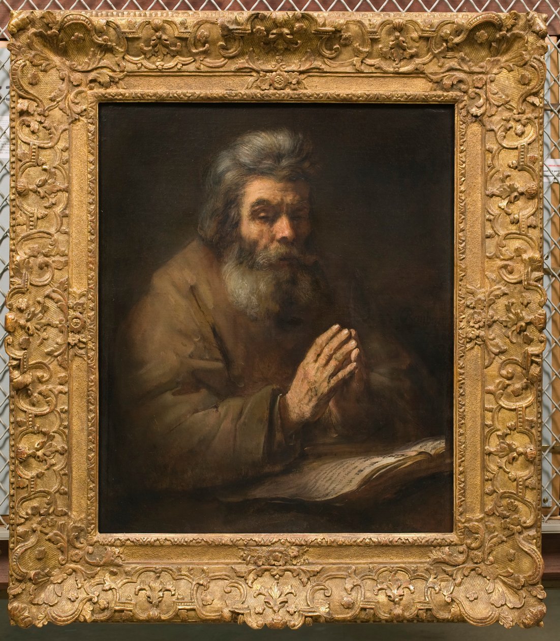 En skægget mand iført hat, ca. 1655-1660. af Rembrandt van Rijn