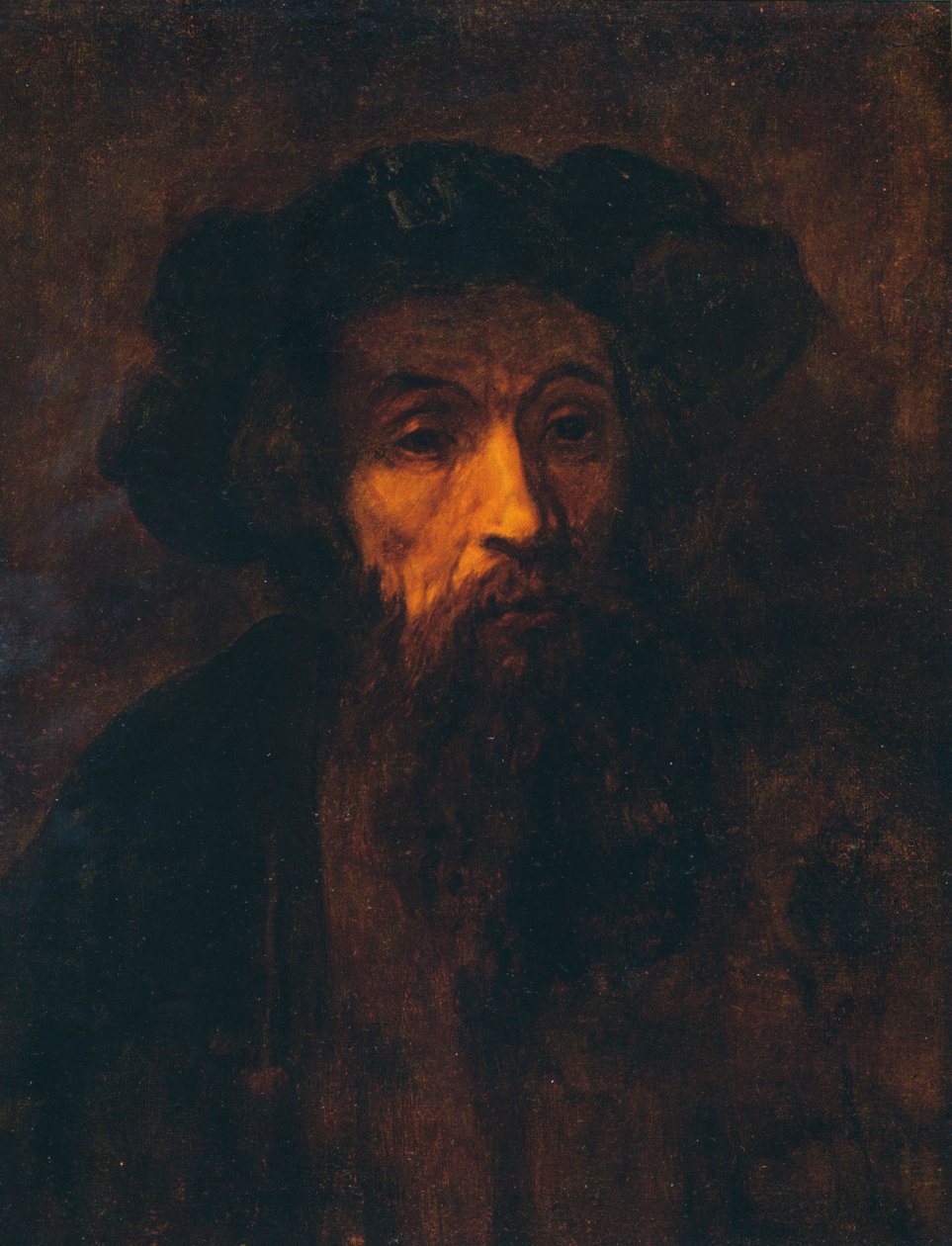 En skægget mand med kasket, 1657, 1903 af Rembrandt van Rijn