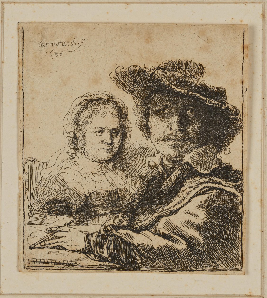En maler og hans kone af Rembrandt van Rijn