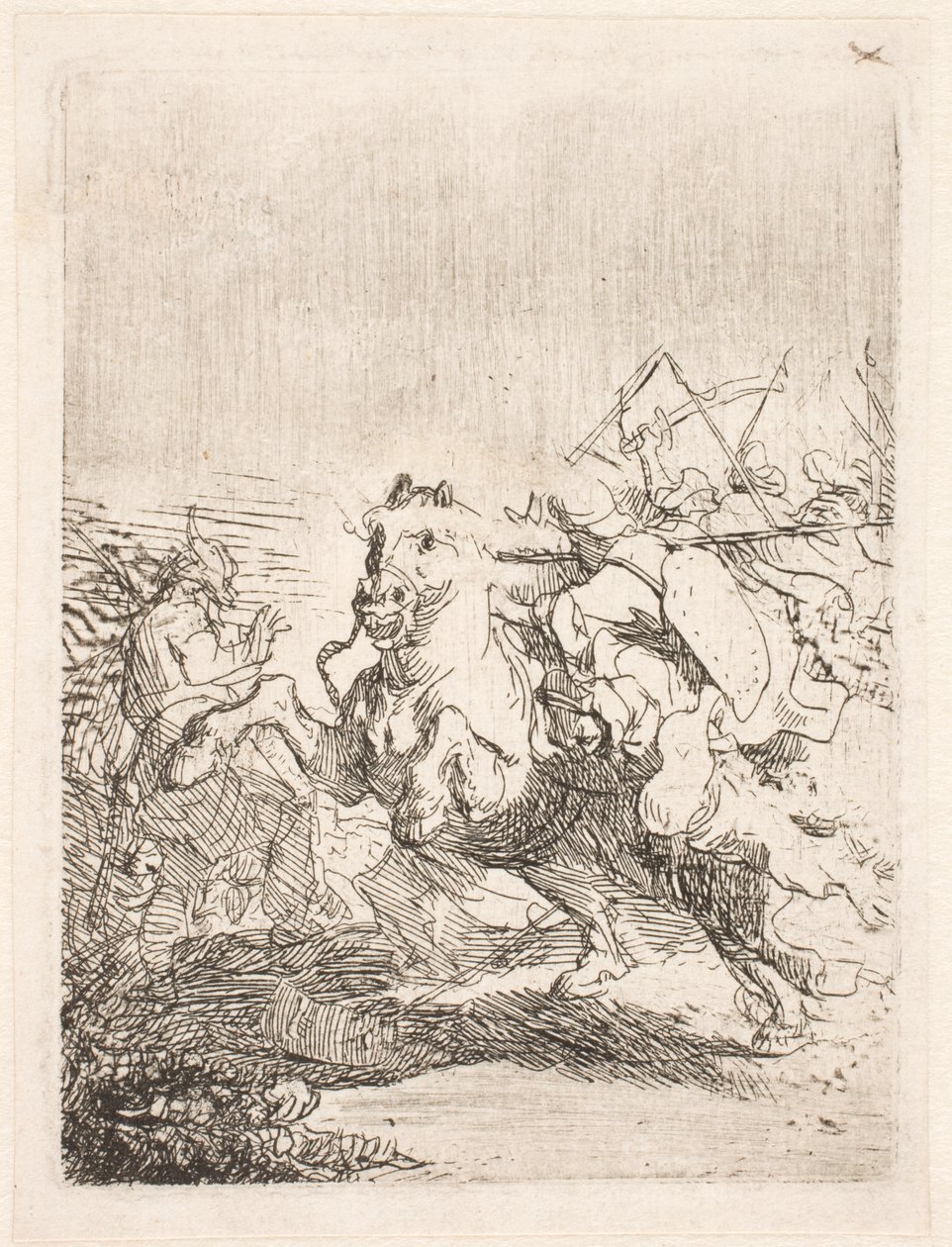 Et kavalerislag af Rembrandt van Rijn