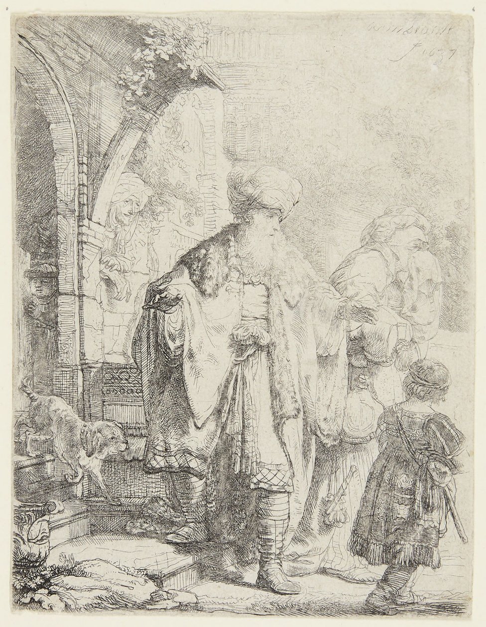 Abraham fordriver Hagar og Ismael af Rembrandt van Rijn
