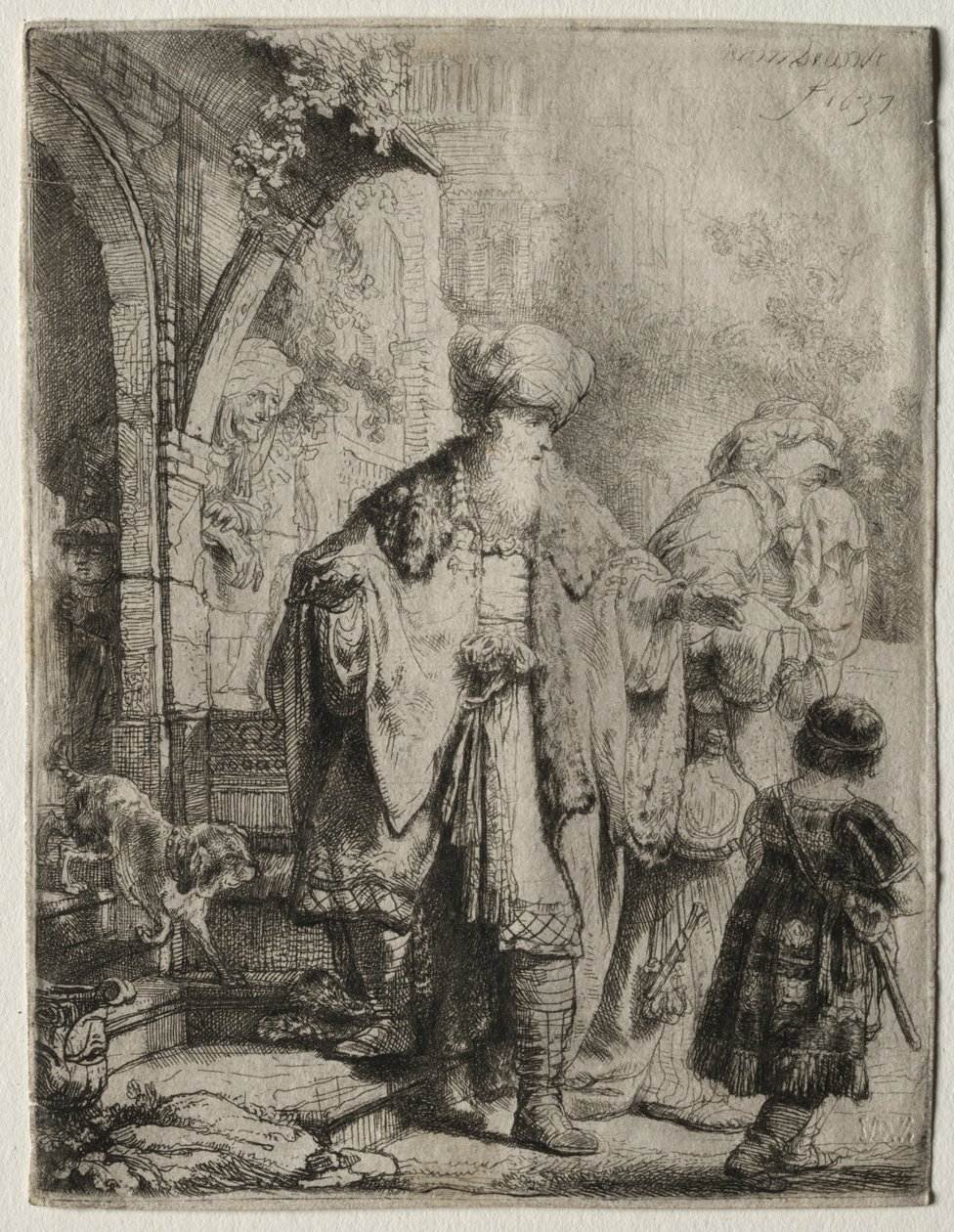 Abraham drev Hagar og Ismael ud af Rembrandt van Rijn
