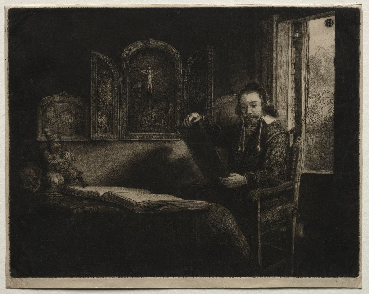 Abraham Francen, apoteker, ca. 1657 af Rembrandt van Rijn