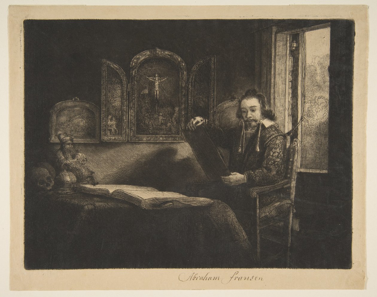 Abraham Francen, apoteker, ca. 1656. af Rembrandt van Rijn