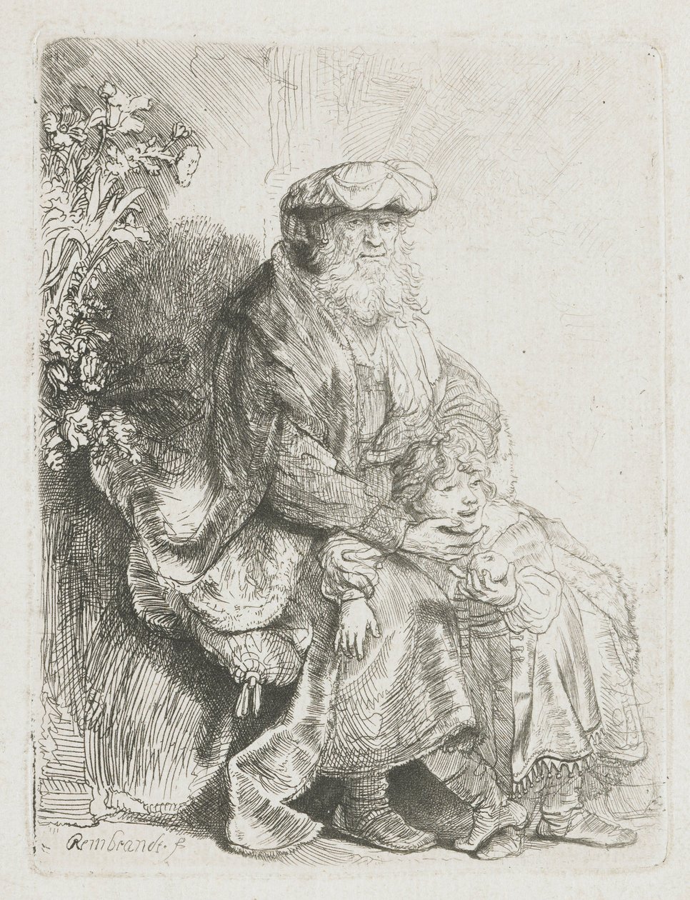 Abraham kærtegner Isak Jakob kærtegner Benjamin af Rembrandt van Rijn