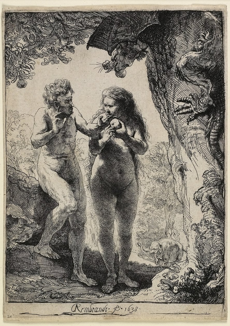 Adam og Eva af Rembrandt van Rijn