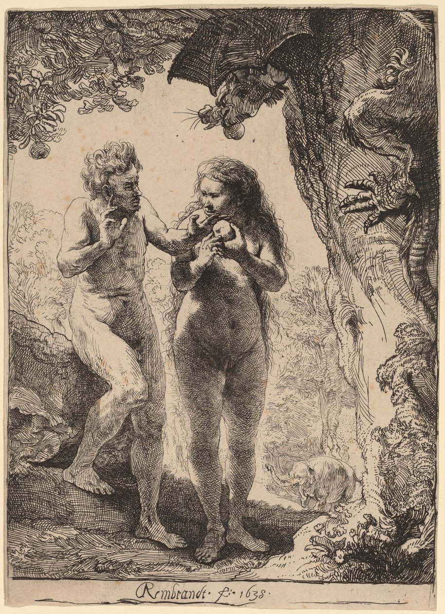Adam og Eva af Rembrandt van Rijn