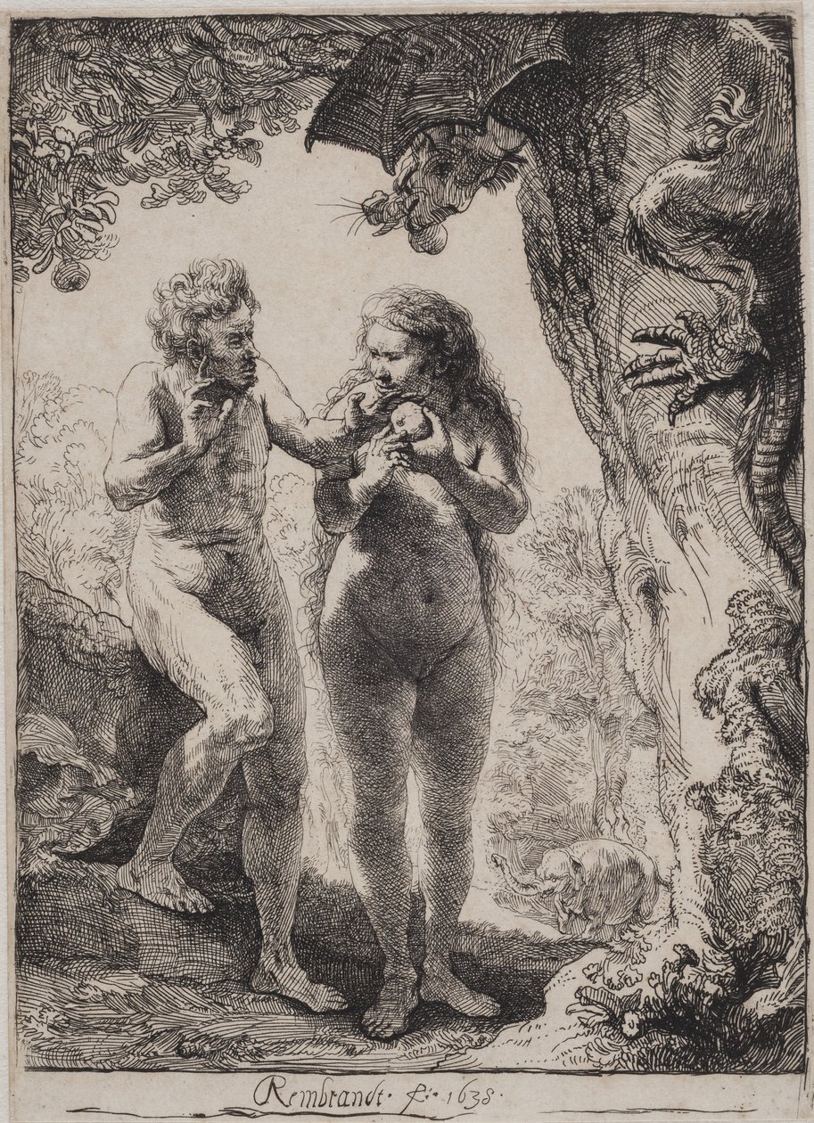 Adam og Eva af Rembrandt van Rijn