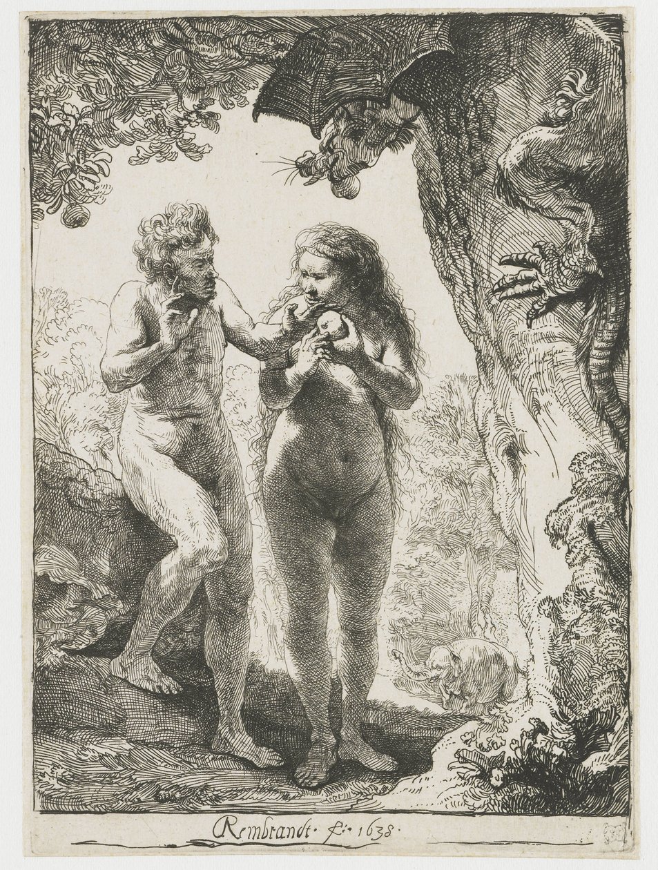 Adam og Eva af Rembrandt van Rijn