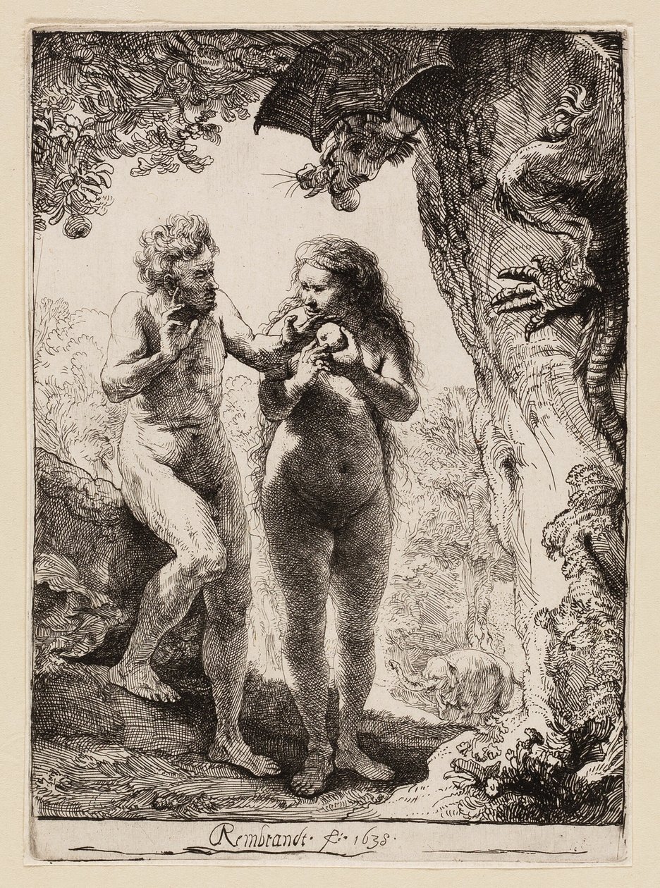 Adam og Eva af Rembrandt van Rijn