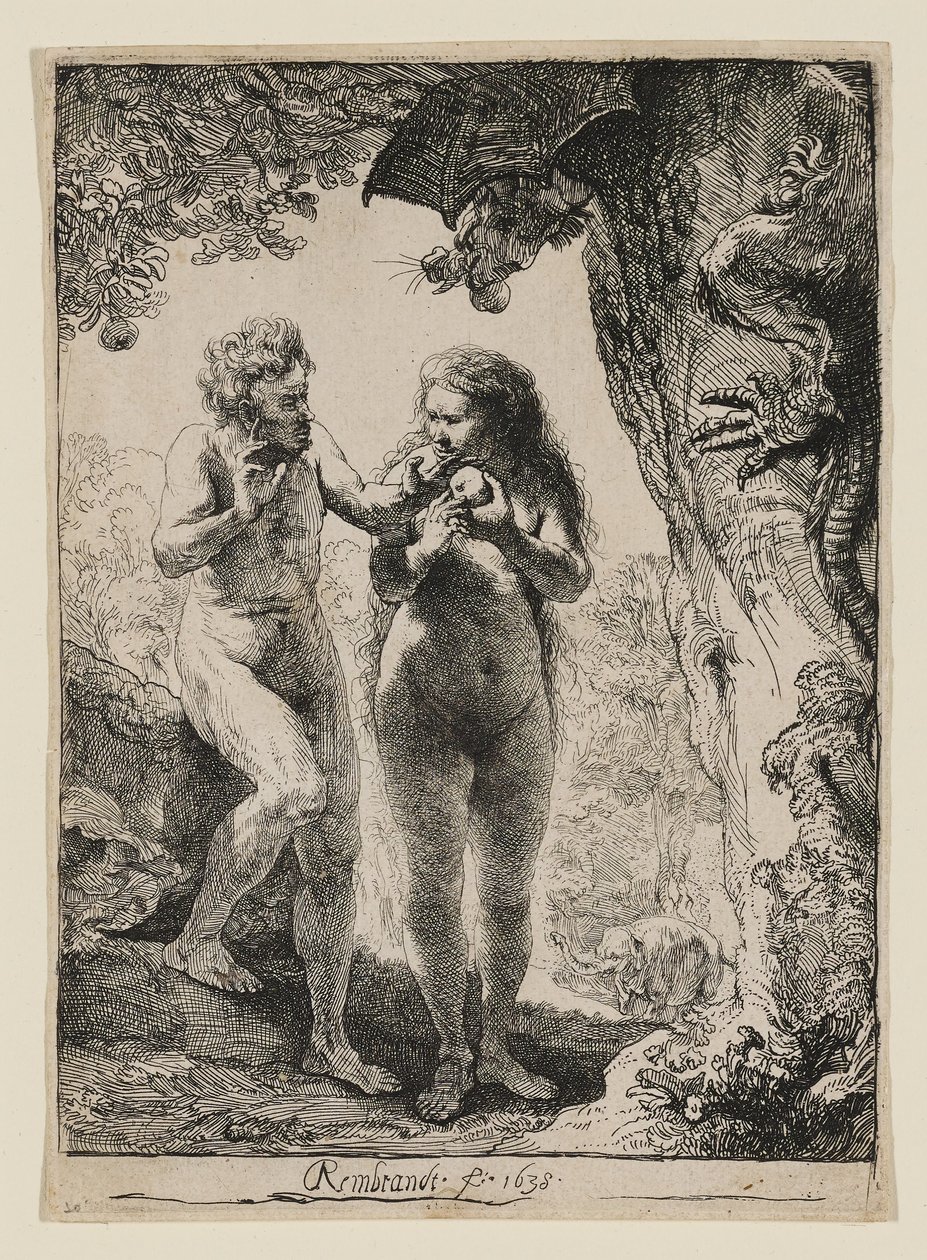 Adam og Eva af Rembrandt van Rijn