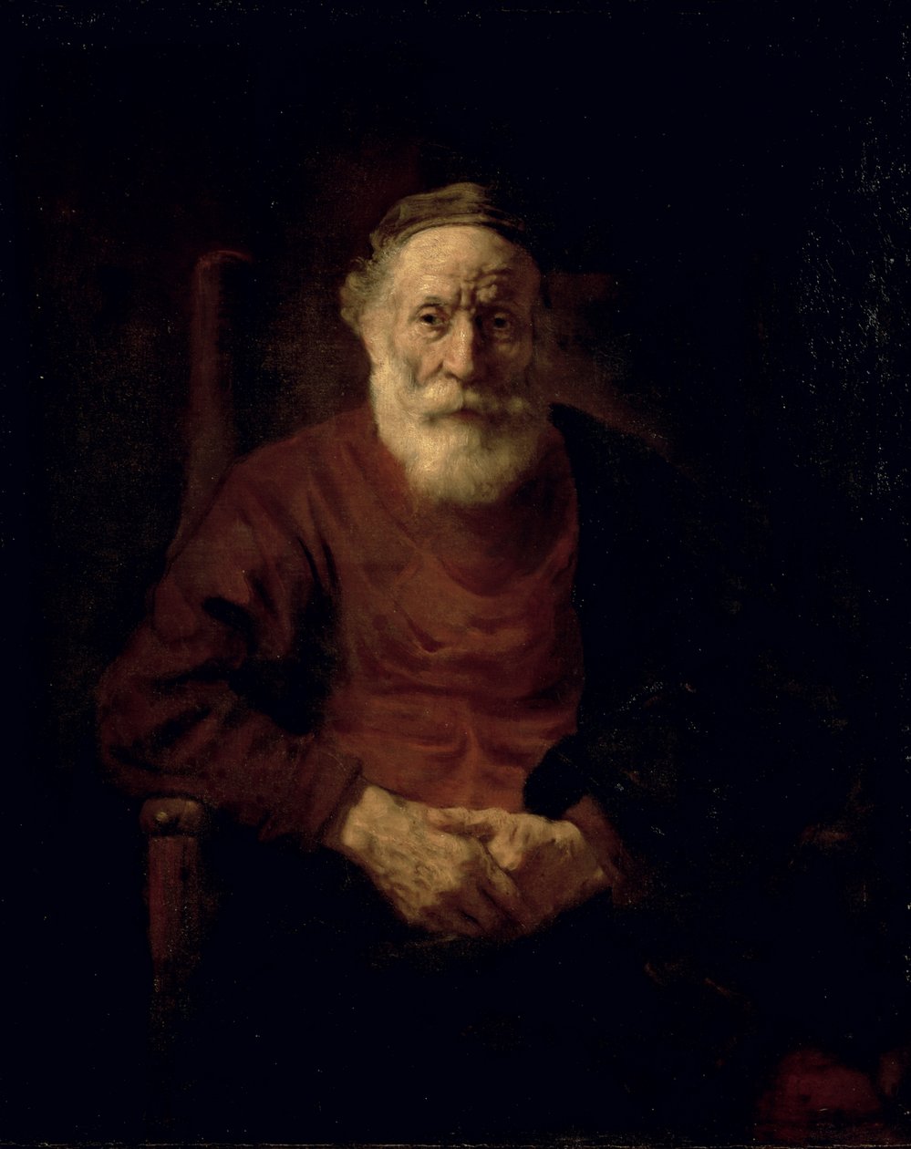En gammel mand i rødt af Rembrandt van Rijn