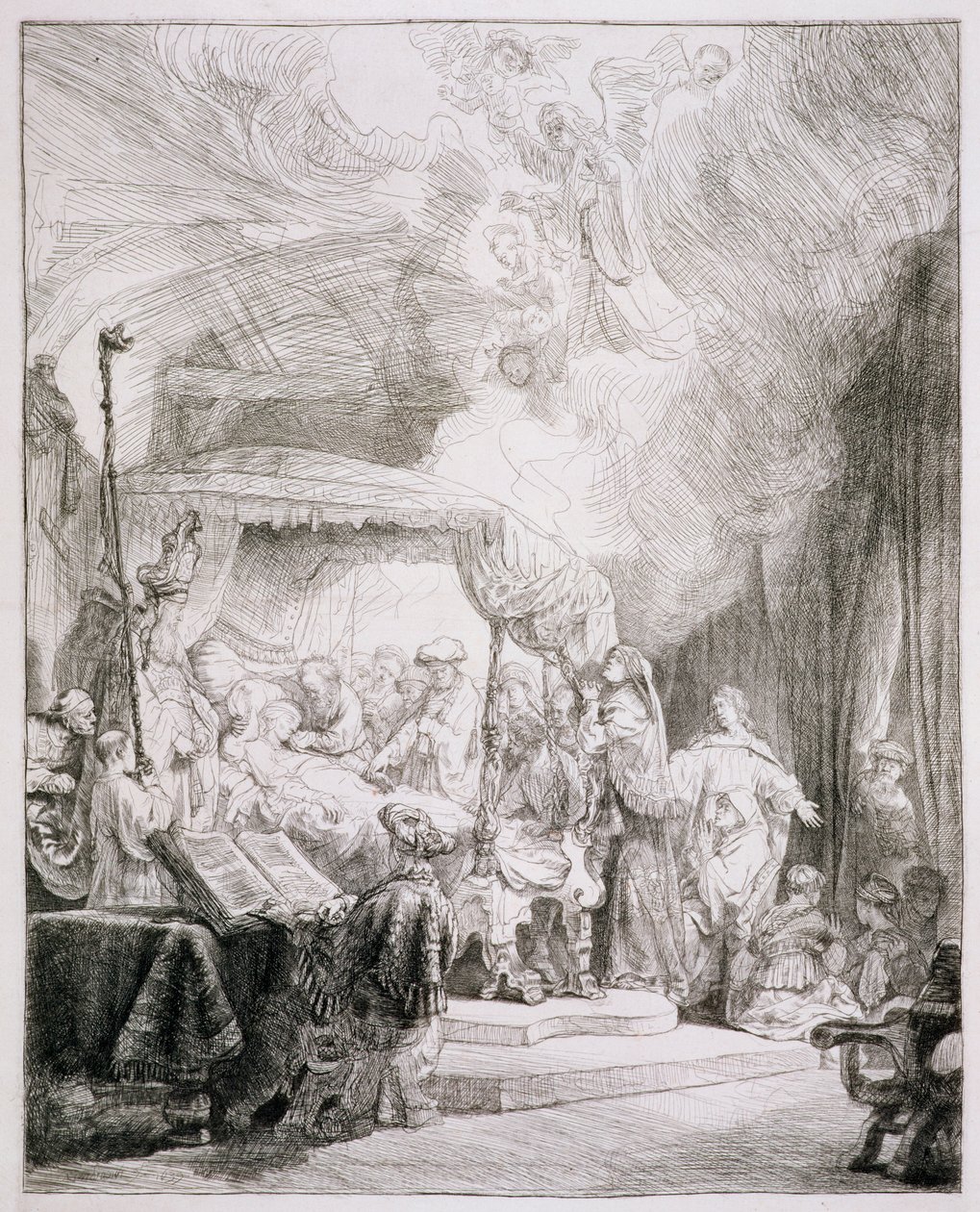B.99.II Jomfruens død, ca. 1639 (radering) af Rembrandt van Rijn
