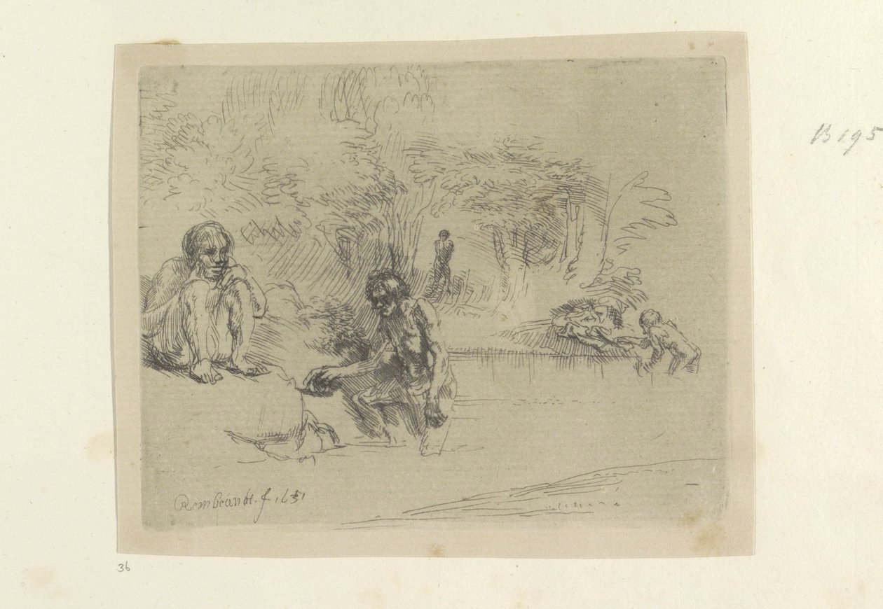 Baders Samling af 85 originale tryk (serietitel) af Rembrandt van Rijn