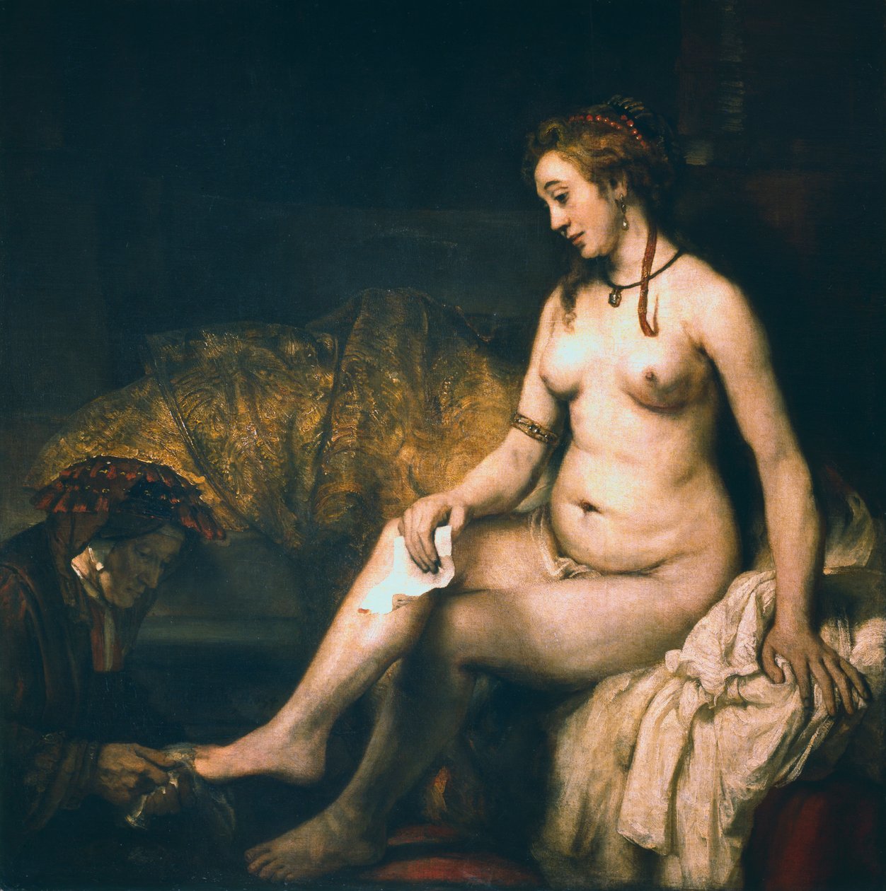 Bathsheba ved sit bad, 1654. af Rembrandt van Rijn