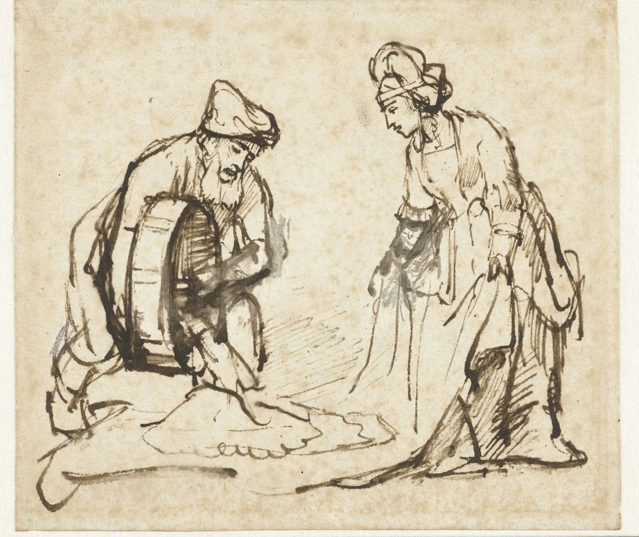Boaz og Ruth af Rembrandt van Rijn