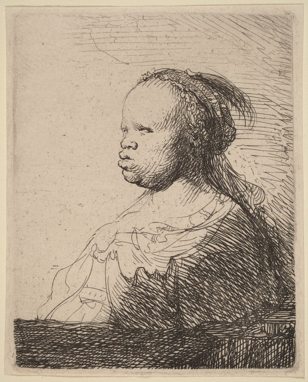 Buste af en afrikansk kvinde af Rembrandt van Rijn