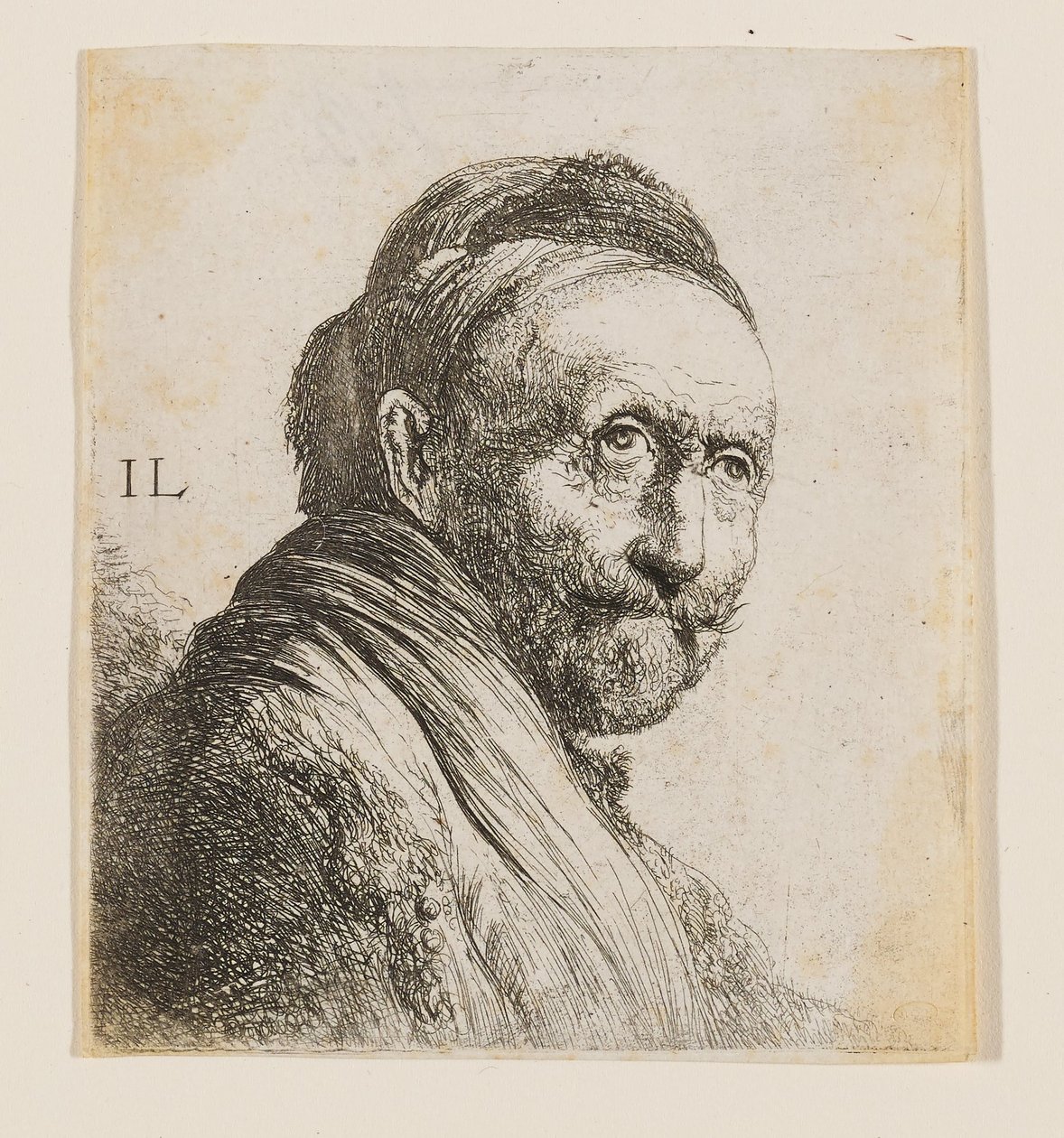 Buste af en gammel mand af Rembrandt van Rijn