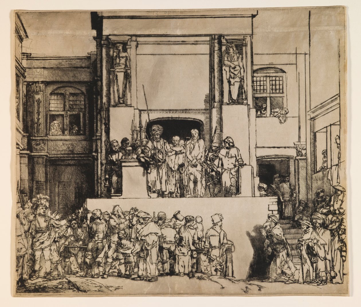 Kristus præsenteres for folket (Ecce Homo) af Rembrandt van Rijn