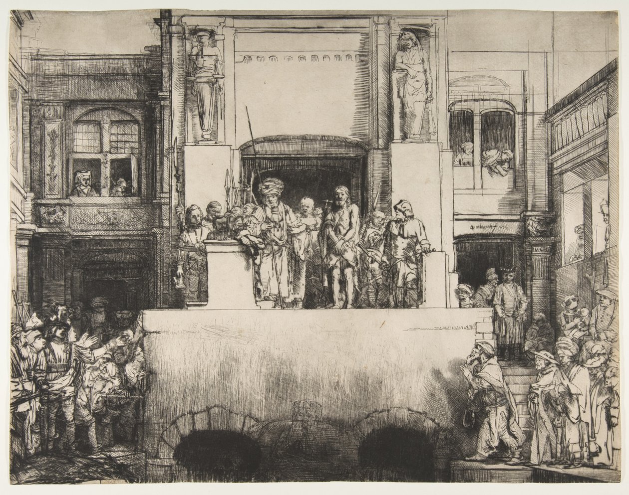 Kristus præsenteret for folket, 1655. af Rembrandt van Rijn