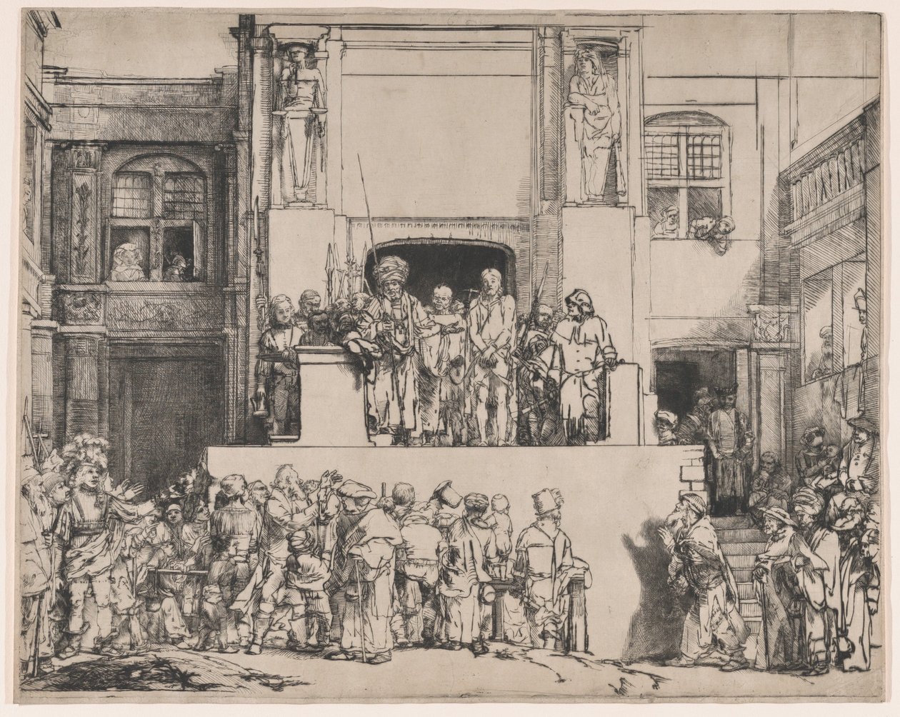 Kristus præsenteret for folket, 1655., 1655. af Rembrandt van Rijn