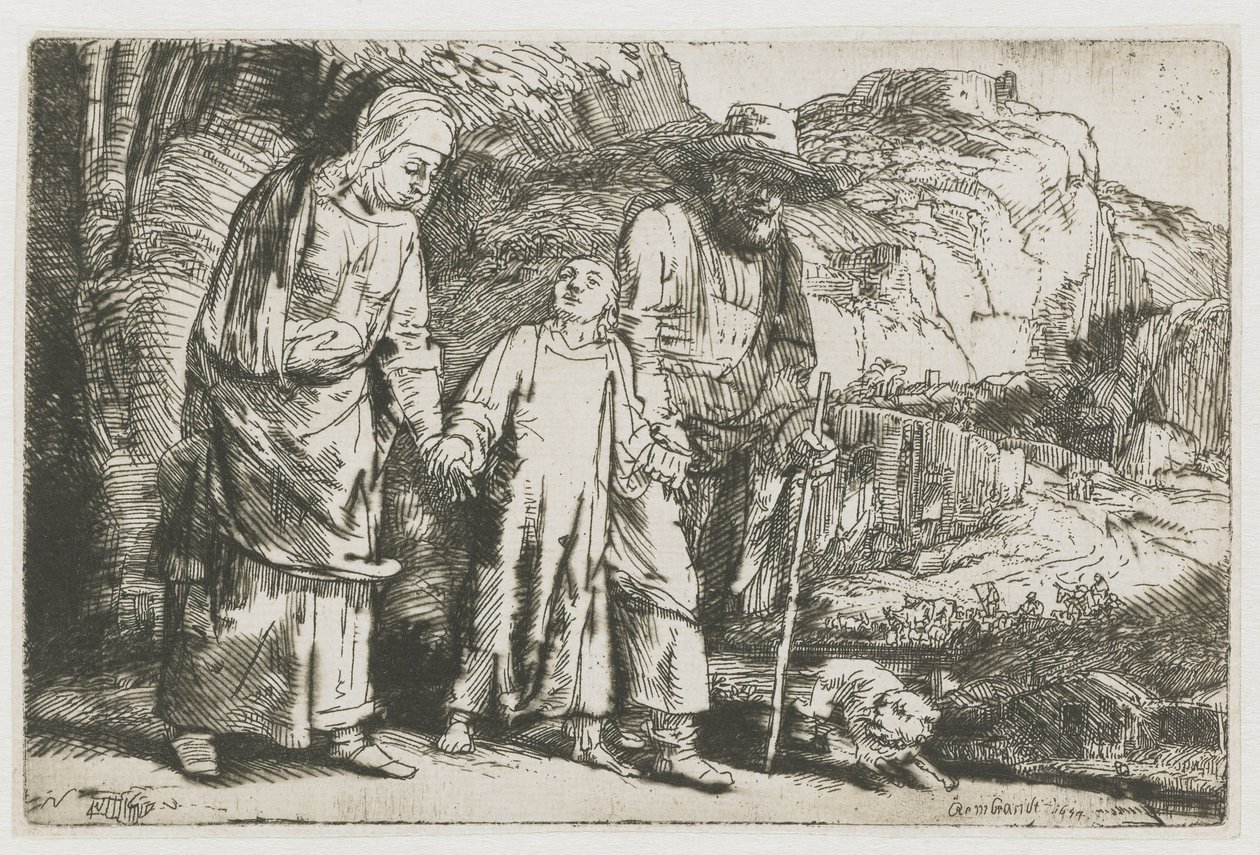 Kristus vender tilbage fra templet med sine forældre Kristus vender tilbage fra templet med sine forældre af Rembrandt van Rijn