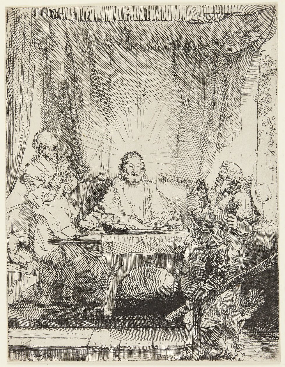 Kristus i Emmaus af Rembrandt van Rijn