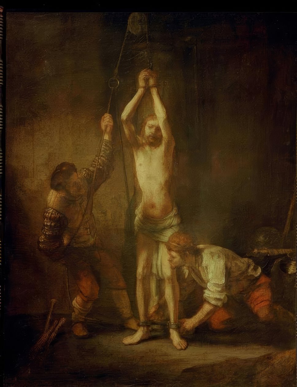 Kristus ved Svøbesøjlen af Rembrandt van Rijn