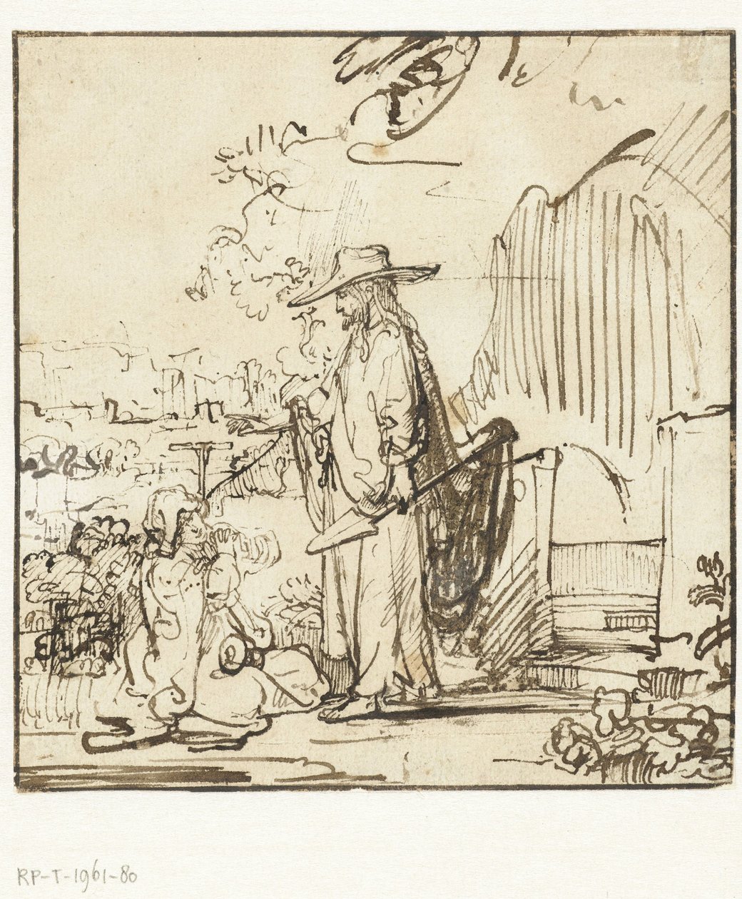 Kristus viser sig for Maria Magdalena (Noli me tangere) af Rembrandt van Rijn
