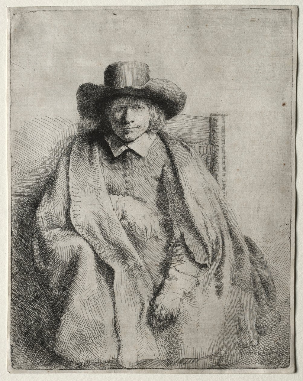 Clement de Jonghe, trykkeri, 1651. af Rembrandt van Rijn