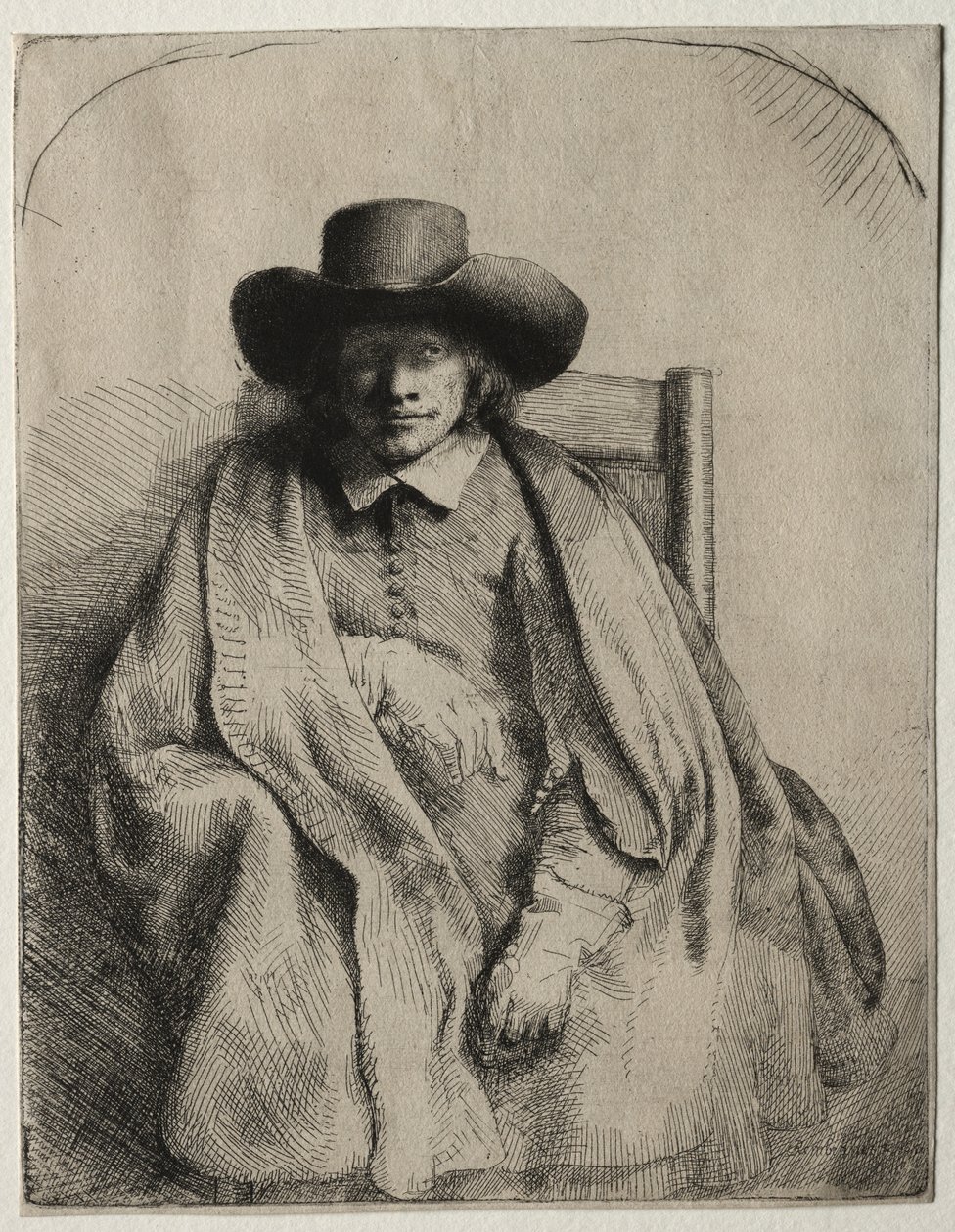 Clement de Jonghe, trykkeri, 1651. af Rembrandt van Rijn