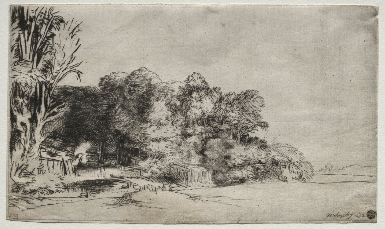 Træklump med udsigt, 1652. af Rembrandt van Rijn