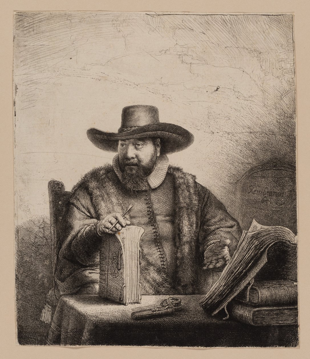 Cornelis Claesz. Anslo, Prædikant af Rembrandt van Rijn