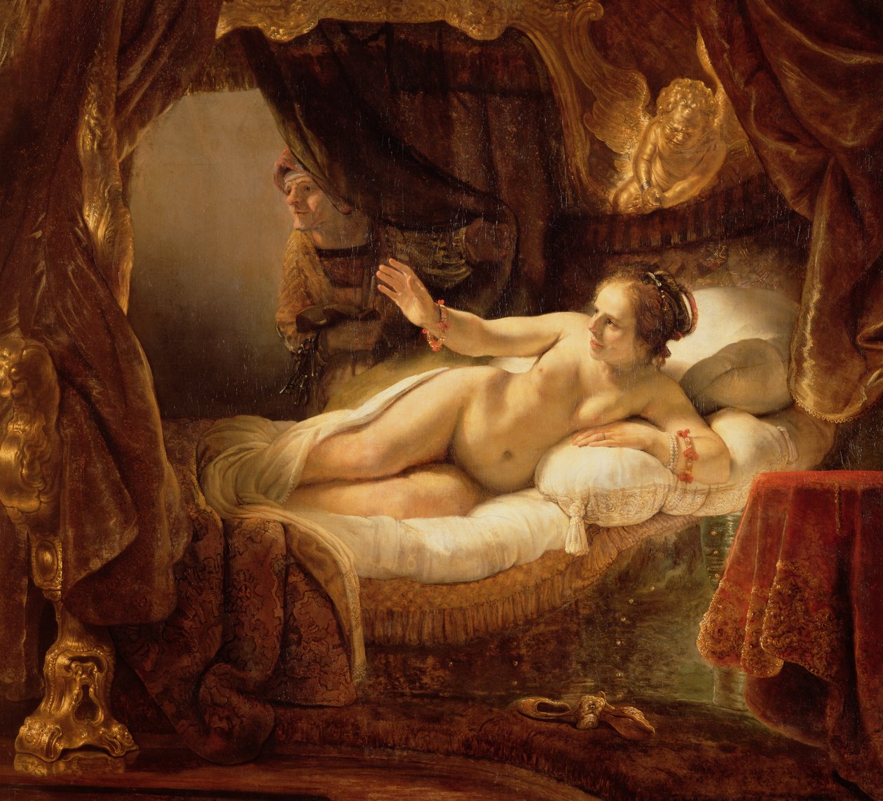 Danae, 1643 af Rembrandt van Rijn
