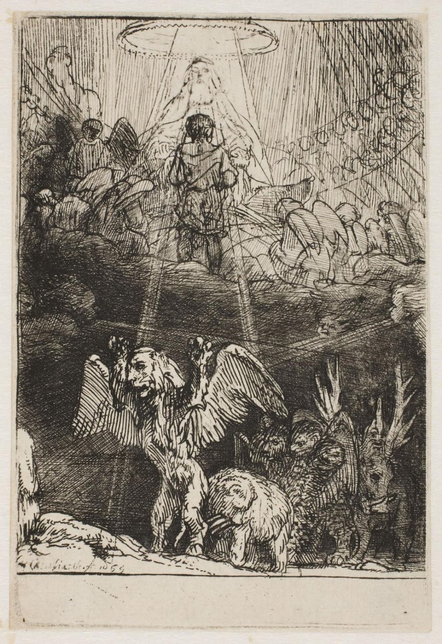 Daniels’ syn om de fire dyr af Rembrandt van Rijn