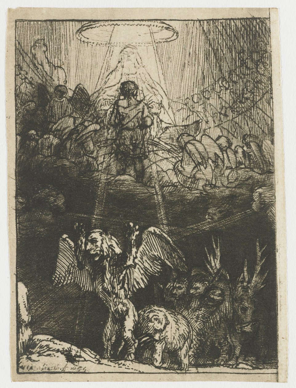 Daniels syn af de fire dyr af Rembrandt van Rijn