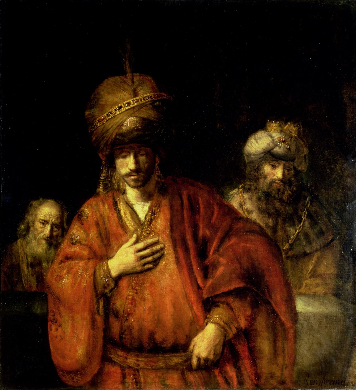 David og Uriah af Rembrandt van Rijn