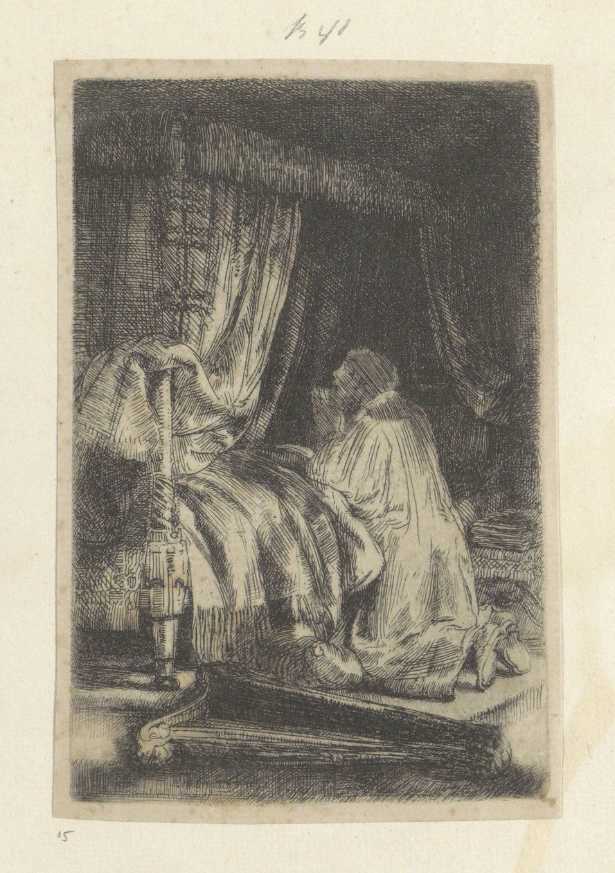 David i gebed Samling af 85 originale tryk (serietitel) af Rembrandt van Rijn